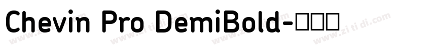Chevin Pro DemiBold字体转换